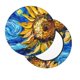 thumbnail image 2 of Balery vintage Starry Sunflower Fundas de asiento para taburete de bar redondo de tela de terciopelo ajustables que protegen de arañazos y manchas para sillas de 14 a 17 pulgadas.-14 inch, 2 of 7