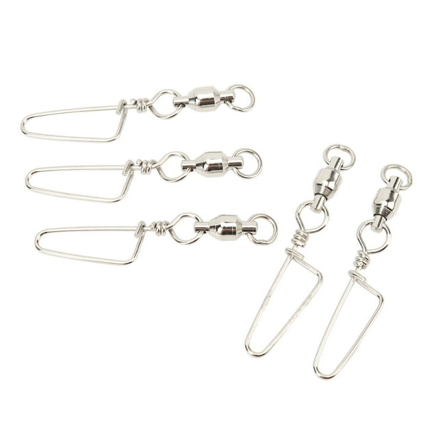Broches Giratorios De Pesca De Alta Resistencia, Rodamientos Giratorios De Bolas Rotación De 360 grados Bloqueo Rápido 20 Piezas Para Agua Dulce