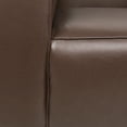 thumbnail image 4 of GDF Studio Minkler Contemporary Faux Leather Club Chair, Dark Brown and Dark Walnut, 4 of 9
