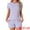 Purple, variant on DARING DIVA Ribbed Knit Pajama Set Soft Short Sleeve Top XS Green