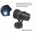 thumbnail image 2 of Projecteur à DEL Sans Fil pour Figurine de Modèle, Lampe de Figurine de Modèle Multicolore s'Illuminant Figurine Poupée Modèle d'Anime/kits de Modèle Gundum Modèles Accessoires de Passe-Temps (Jaune) - Projecteur Blanc, 2 of 9