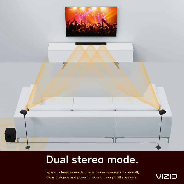  VIZIO Barra de sonido de cine en casa V-Series 5.1 con audio  Dolby, Bluetooth, subwoofer inalámbrico, compatible con asistente de voz,  incluye control remoto - V51x-J6 : Electrónica