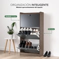 thumbnail image 3 of Mueble Zapatero Gabinete Madera Organizador con 3 Niveles, 3 of 8