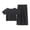 Black, variant on ZACPNCV Girls 2 Piece Outfits Kids Short Sleeve T Shirts Wide Leg Pants Clothing Sets Black 10-12 Years