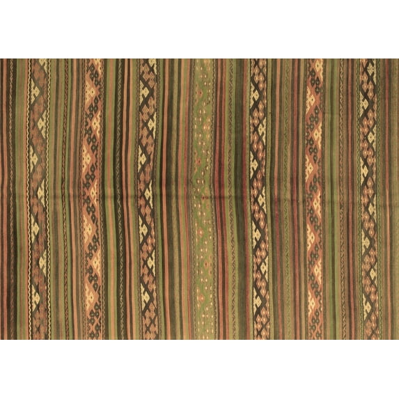 Ahgly Company Indoor Rectangle Southwestern Brown Country Area Rugs, 2' x 4'