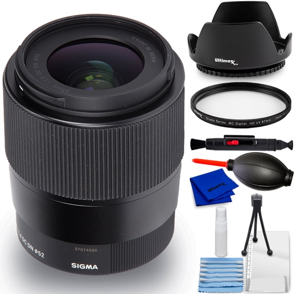 Sigma 23mm f/1.4 DC DN Contemporary Lens S O N Y E 348965 - 7PC Accessory Bundle