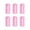 Pink, variant on 6PCS Silicone Watch Strap Loop Fastener Rings 18mm - Universal Rubber Watch Clasp for Smartwatch and Sport Bands, Fixed Bracelet Ring with Notch for Secure Fit