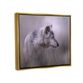 thumbnail image 3 of Stupell Grey Wolf Wildlife Photography Animals & Insects Photography Gold Floater Framed Art Print Wall Art, 3 of 6