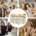 thumbnail image 7 of 1 Pc Wooden Family Birthday Reminder Calendar Board Dates Not To Be Missed Birthday Calendar Wall Hanging with 100 Tags Birthday Gifts for Father Mother 4.7x15.7inch(12x40cm) Colorful DIY, 7 of 7