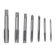 thumbnail image 2 of Macho de rosca manual, 7 piezas de rosca de tornillo chapado en titanio, macho de roscar, eficiencia óptima, 2 of 8