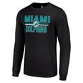 thumbnail image 2 of Men's Starter Black Miami Dolphins Team Mesh Print Graphic Long Sleeve T-Shirt, 2 of 3
