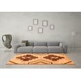 thumbnail image 3 of Ahgly Company Indoor Square Southwestern Orange Country Area Rugs, 8' Square, 3 of 4