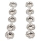 thumbnail image 5 of Clips de Zapatos de Diamantes de, Exquisito Exquisito 2 Piezas de Cristal de Cristal Clips de Zapatos de Diez Rianas para Fiesta, 5 of 7