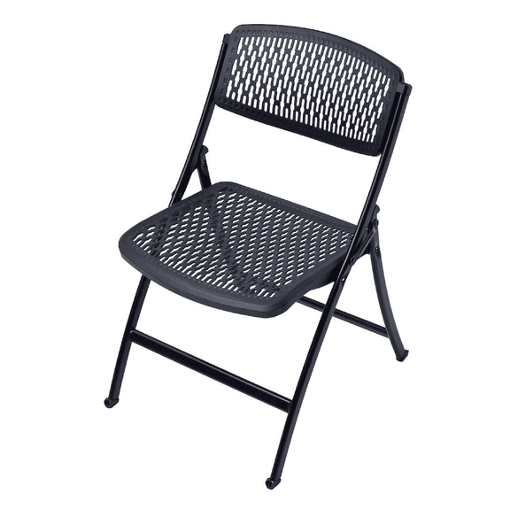 Zeusulo Chairs,Folding Chair, 18-8 Steel, Black