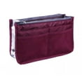 thumbnail image 2 of Versatile Multi-Pocket Handbag Organizer Insert for Women - Convenient Travel Purse Liner with Zipper Handles Wine TIKA, 2 of 4