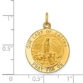 thumbnail image 2 of 14K Yellow Gold Charm Pendant Themed 25 mm 19 Our Lady Of Fatima Medal, 2 of 3