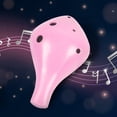 thumbnail image 3 of Ocarina Alto Profesional 6 Agujeros Hugo Instrumento Musical Rosado, 3 of 6