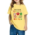 thumbnail image 1 of Xihbxyly Camiseta "100 Días de Escuela", Bonita Blusa de Cuello Redondo y Mangas Abullonadas, Blusa Veraniega con Estampado Moderno, Corte Holgado E Informal para Todas Las Estaciones, Fácil de Combi, 1 of 6