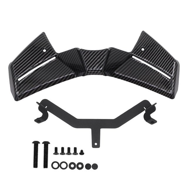 Kit de aerodinámico Downforce Spoiler para carenado de motocicleta para 09. Reemplaza los alerones aerodinámicos resistentes a impactos. Fibra de carbono