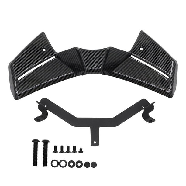 Kit de aerodinámico Downforce Spoiler para carenado de motocicleta para 09. Reemplaza los alerones aerodinámicos resistentes a impactos. Fibra de carbono