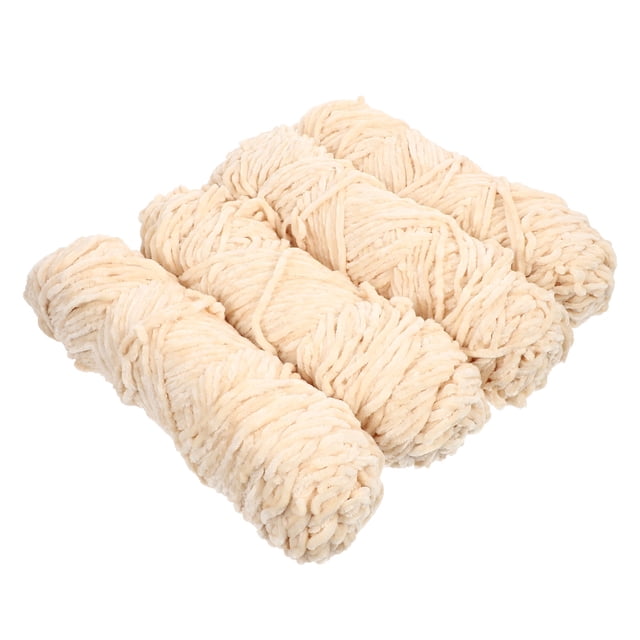 KAKOWELY 4pcs Hand Knitting Wool DIY Scarf Material Hat Weaving Thread Material,9.45X"X2.56"X2.56"