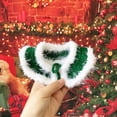 thumbnail image 3 of RV Perros Gatos Sombrero Capa Bufanda Serie de Navidad Patrón Disfraces Piel Amigable Mascota Cosplay Cono de Navidad Sombrero Bufanda Mantón Imagen de mascota (M Verde) brillar Electrónica, 3 of 5