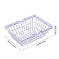 thumbnail image 2 of Phenofice Chic Storage Basket Iron Mini Shopping Basket Lavender 1Set for Daily Use, 2 of 8