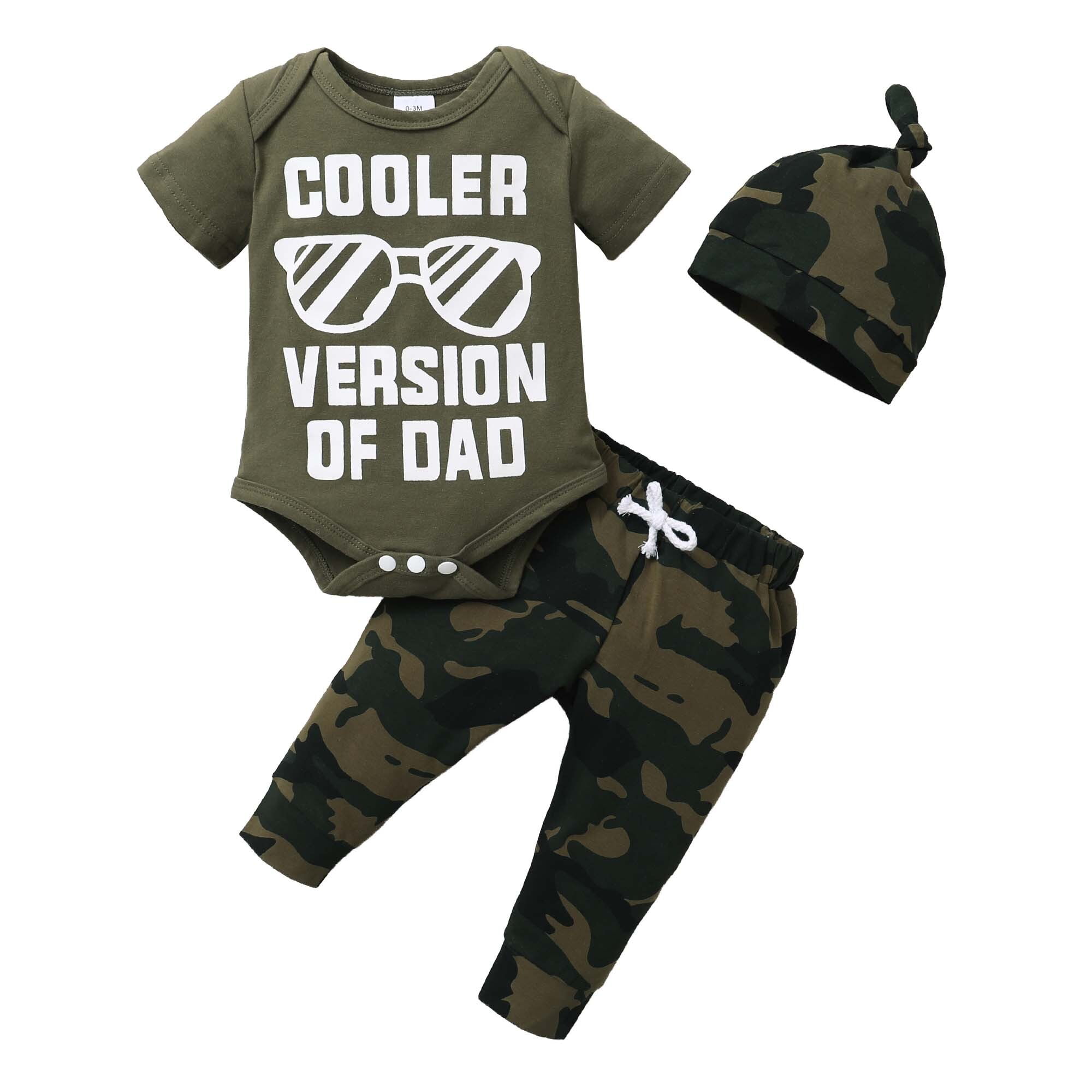 Ganz E8 Baby Boy Camouflage Camo Top & Pant Set Born in the USA 3-9m ER44940 