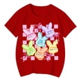 thumbnail image 4 of Easter Holiday T Shirt for Kids Boys Girls Print Short Sleeve Crew Neck Festival Celebration Family Party Soft Red 10 Years-11 Years, 4 of 4
