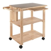 Winsome Wood Mario Kitchen Utility Cart, Natural Finish