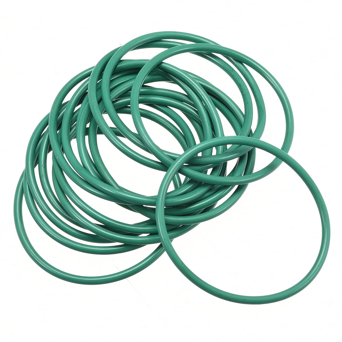15pcs 1.9mm Thick Heat Resistant Green ORing Rubber Sealing Ring 38mm