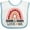 White and Blue, variant on Inktastic Grammy and Grampy Love Me Grandchild Rainbow Girls Baby Bib