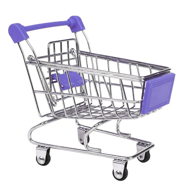 Carrito de , Carrito de , Carrito de Almacenamiento, Fingen Jugar Juguetes , A Púrpura CUTICAT Mini Carrito