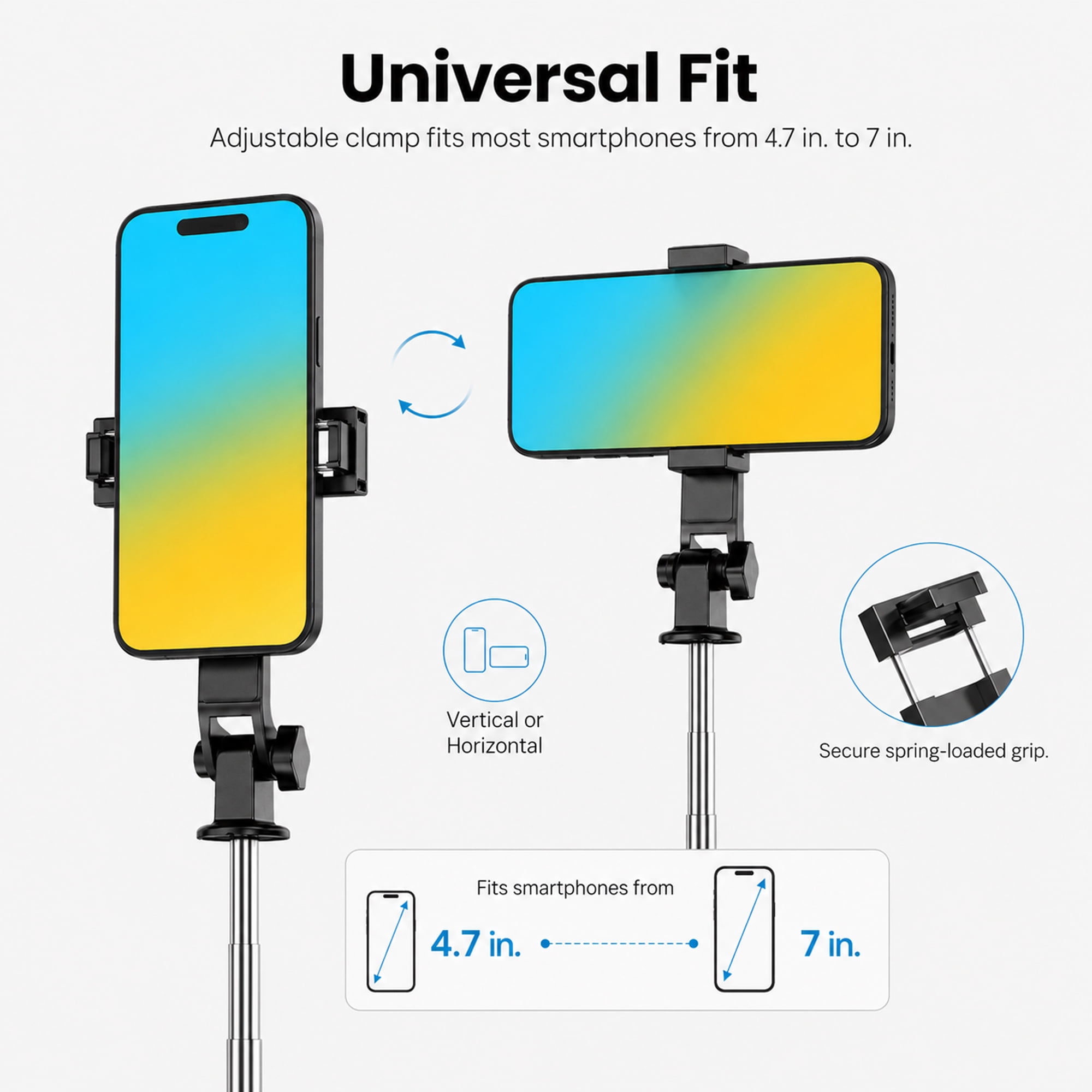 51 inch Selfie Stick Tripod with Wireless Remote, Extendable Phone Tripod Stand for iPhone Samsung Android, Portable Handheld Selfie Stick for Travel, Photos, Videos & Vlogging