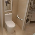 thumbnail image 5 of 12 Inch Shower Grab Bar Satin Brushed Nickel, ZUEXT Stainless Steel Safety Grab Bar Handle, Bathroom Balance Bar, Safety Hand Rail Support - Handicap, Elderly, Injury, Senior Assist Bath Handle, 5 of 16