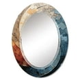thumbnail image 2 of Designart "compositiond Spiral" Abstract Round Wall Mirror - Modern Oval Printed Decorative Oversized Mirror - Multiple Color Options, 2 of 4