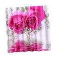 thumbnail image 4 of natural cortina de impermeable decoración del baño Rosa rosada SM SunniMix Cortina de ducha, 4 of 4