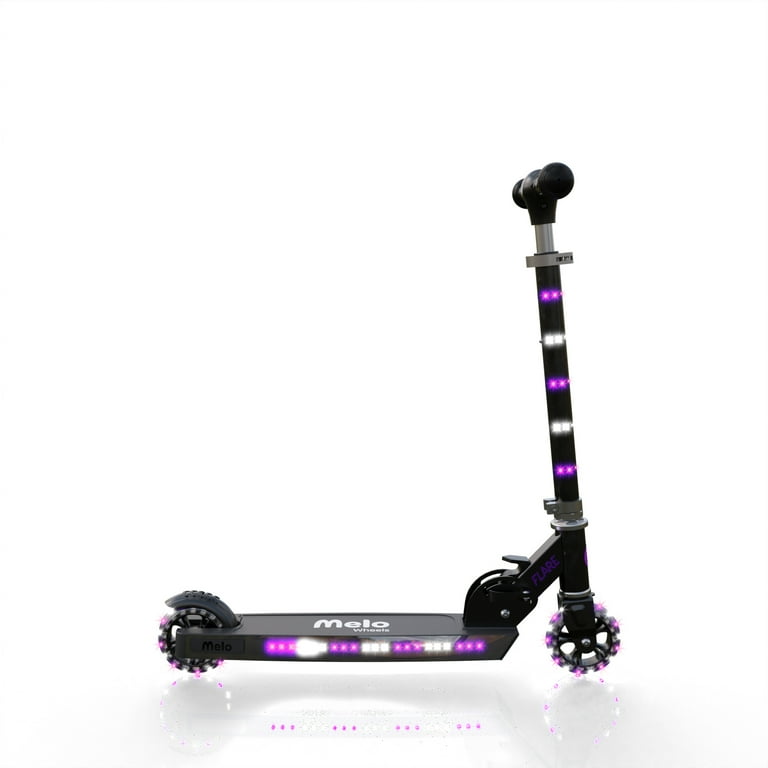 【再入荷】 Light-Up Flare Melo Folding Purple Kids, for Scooter Kick ネイルアート用品(筆など)