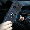 For BLU View 5 B160V Robotic Ring Kickstand Phone Case Blue