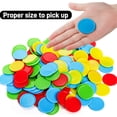 thumbnail image 3 of 640 Pcs Plastic Poker Chips, 4 Colors Bingo Chips with Storage Box, 1.5 Inch Card Game Tokens, Counter Disk Counting Markers for Math Practice, Opaque Reward Coin for Teaching, Parties, Casino, 3 of 7