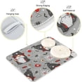 thumbnail image 4 of Coolnut Halloween Gnomes Dish Drying Mat Absorbent Heat Resistant Reversible Dish Draining Mat for Kitchen Countertops Sinks,24"x18", 4 of 6
