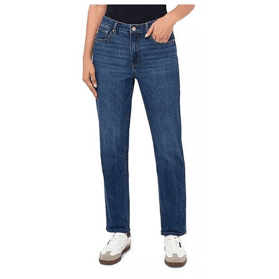 Seven7 Women's 90's Straight Jean Size 16 Dark Wash