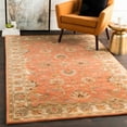 thumbnail image 2 of BoutiqueRugs Cherryfield Boho Hand Tufted Wool Natural Fiber Soft Area Rug - Traditional Floral Damask Carpet for Living Room, Dining Room - Rust, Peach, Pink, Sage - 7'6" x 9'6" (8x10), 2 of 19