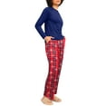 thumbnail image 2 of MINTREUS Womens Pajama Sets Soft Long Sleeve Sleepwear Ladies Loungewear Two Piece Pjs with Pockets, 2 of 7