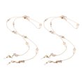 thumbnail image 3 of Miangastore 2 Pcs Chaîne de Lunettes Perlées Support de Collier de Lunettes Support de Lunettes Chaîne de Lunettes de Soleil Support de Lunettes pour Femmes Fournitures Stylées, 3 of 8