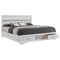 thumbnail image 3 of Bowery Hill California King Storage Panel Bed in White, 3 of 8