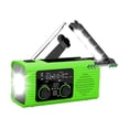thumbnail image 2 of guohui Emergency Radio Flashlight Compact Solar Power Multifunctional Weather Radio for Green, 2 of 8
