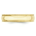 thumbnail image 3 of Primal Gold 10 Karat Yellow Gold 5mm Lightweight Milgrain Half Round Band Size 8.5, 3 of 7