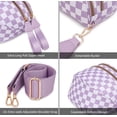 thumbnail image 4 of Gynky Checkered Crossbody Bag Bum Bags for Women, Spacious Nylon Shoulder Handbag Purse Fanny Packs Belt Bag, 4 of 6