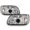 Chrome Housing, variant on AKKON - For Ford Explorer Black Bezel Dual LED Ring 1pc Design Projector Headlights Front Lamps Replacement